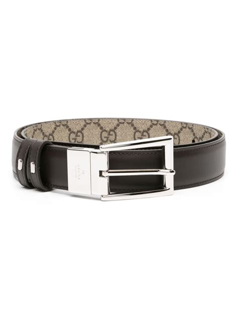 gucci riem zilvere gesp smal|riemen van Gucci.